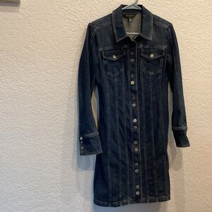 White House Black Market Dark Blue Denim Dress